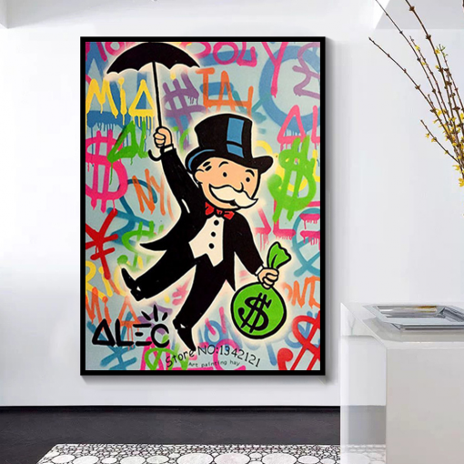 Alec Monopoly Canvas wall decor