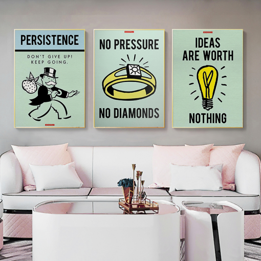 Alec Monopoly card Canvas wall decor