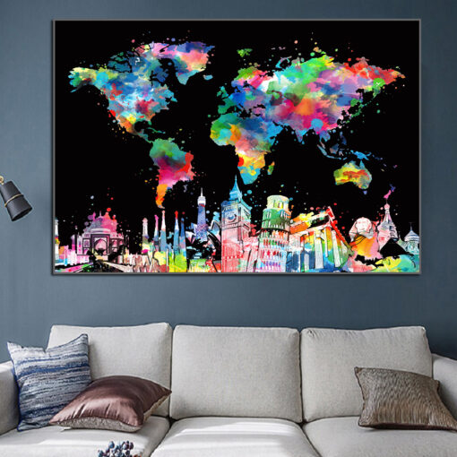 Colorful world graffiti