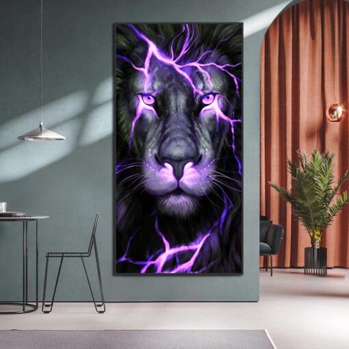 Fearsome Purple Lion