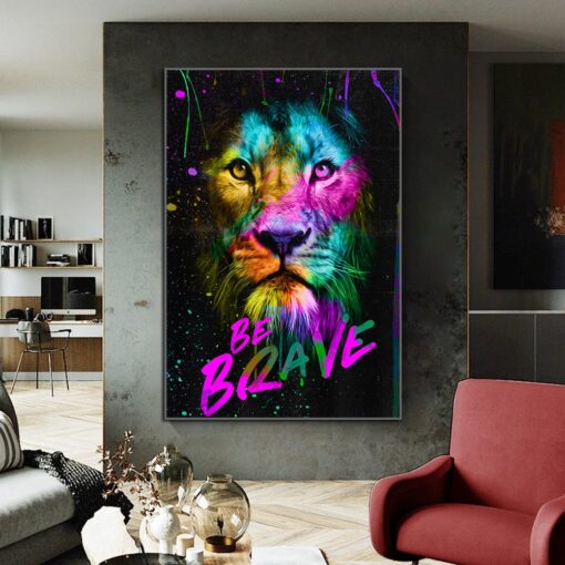 Colorful Brave Lion 2