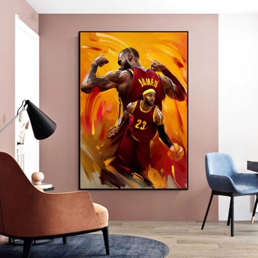 Colorful LeBron Graffiti