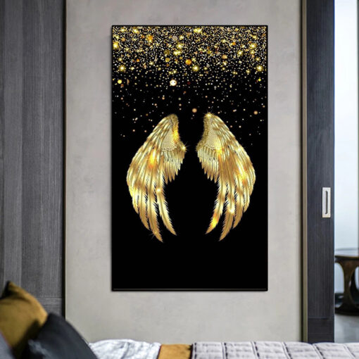 Golden Angelic Wings