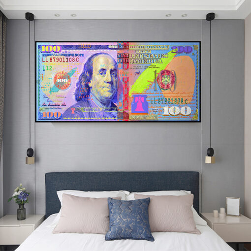 Colorful 100bill Franklin