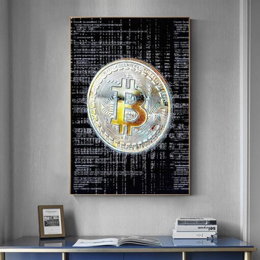 Crypto Bitcoin Silver Art