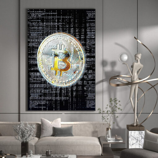 Crypto Bitcoin Silver Art